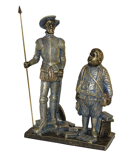 ref: 524 - Quijote y Sancho - 15,5 x 8 x 22 cm