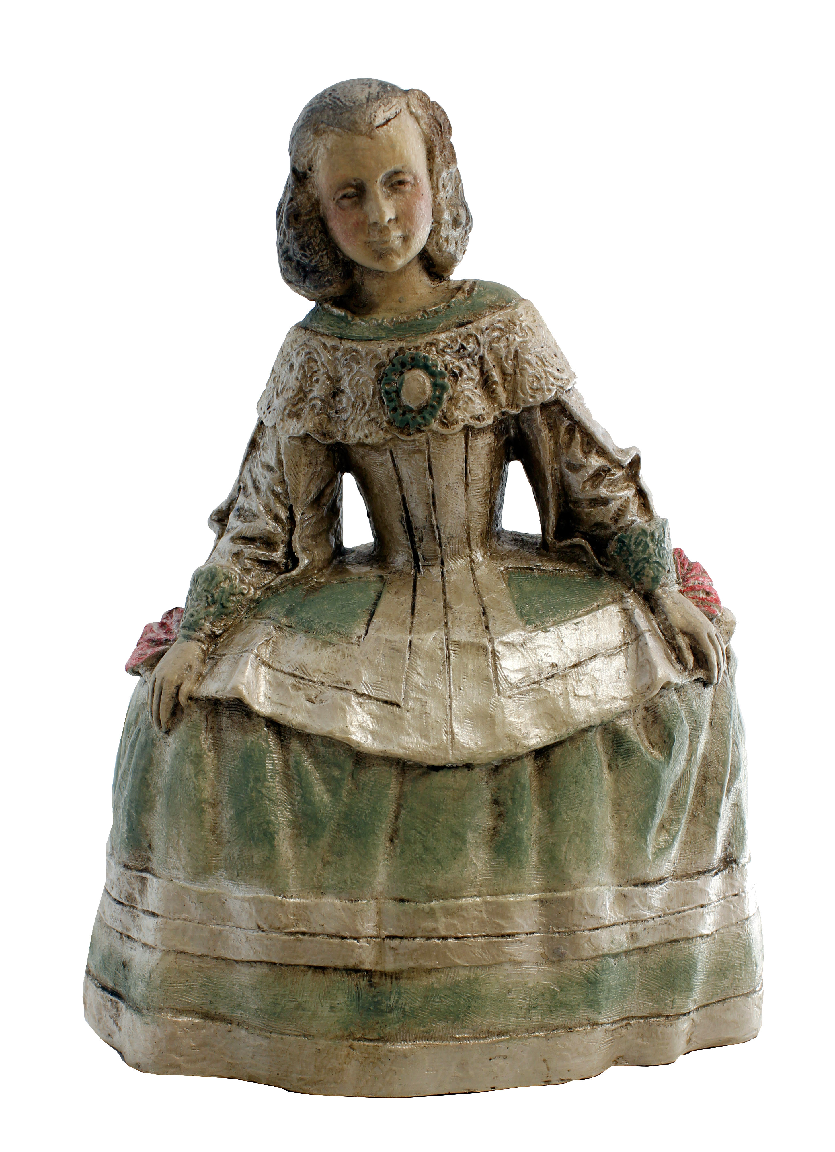 ref: 567 - Menina Infanta Isabel - 16 x 11 x 21 cm
