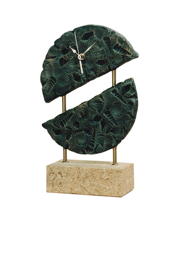 ref: TG34 - Reloj conchas con peana - 18 x 3 x 30 cm