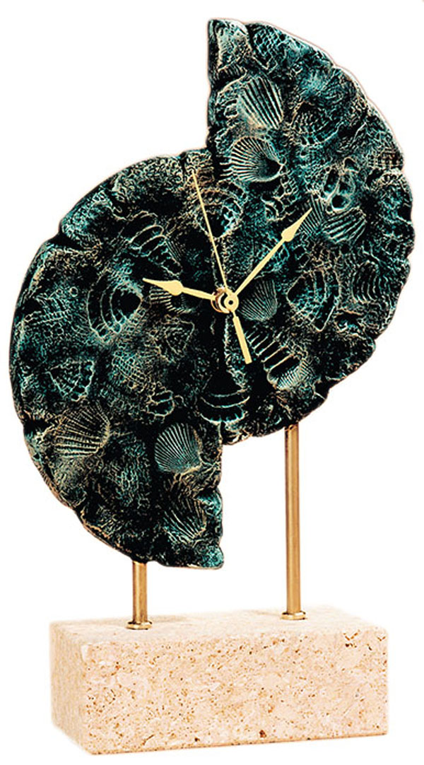 ref: TG35 - Reloj fósiles formas - 19 x 7 x 34 cm