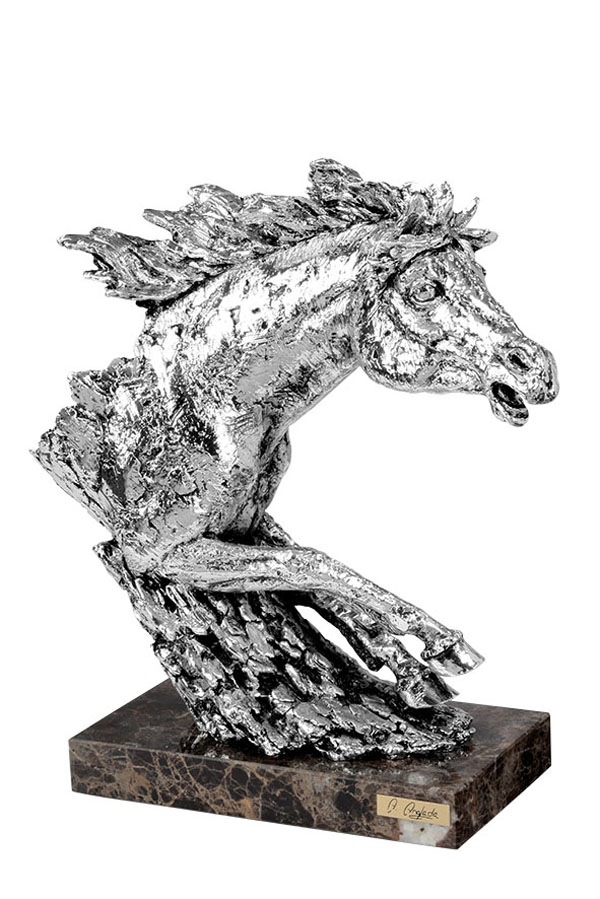 ref: 339P - Busto caballo - 28 x 12 x 31 cm