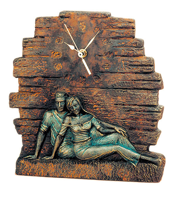 ref: TG38 - Reloj pareja tumbada - 21 x 8 x 22 cm